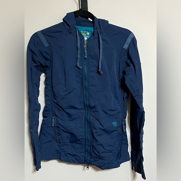 Mountain Hardwear Nylon Blue Jacket Sz 6 - Picture 2 of 11
